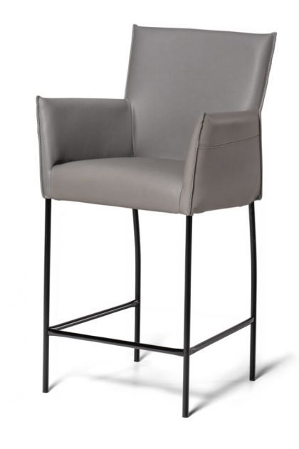 Chaisse bar avec cuir