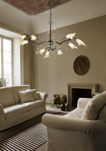 Luster CAPRI - 9 lampen - rond