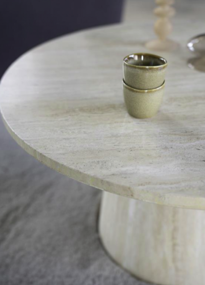 Table salon Travertin