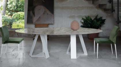 Tafel Dekton Carlo ovaal