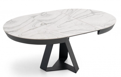 Tafel Dekton Carlo rond met verlengstuk