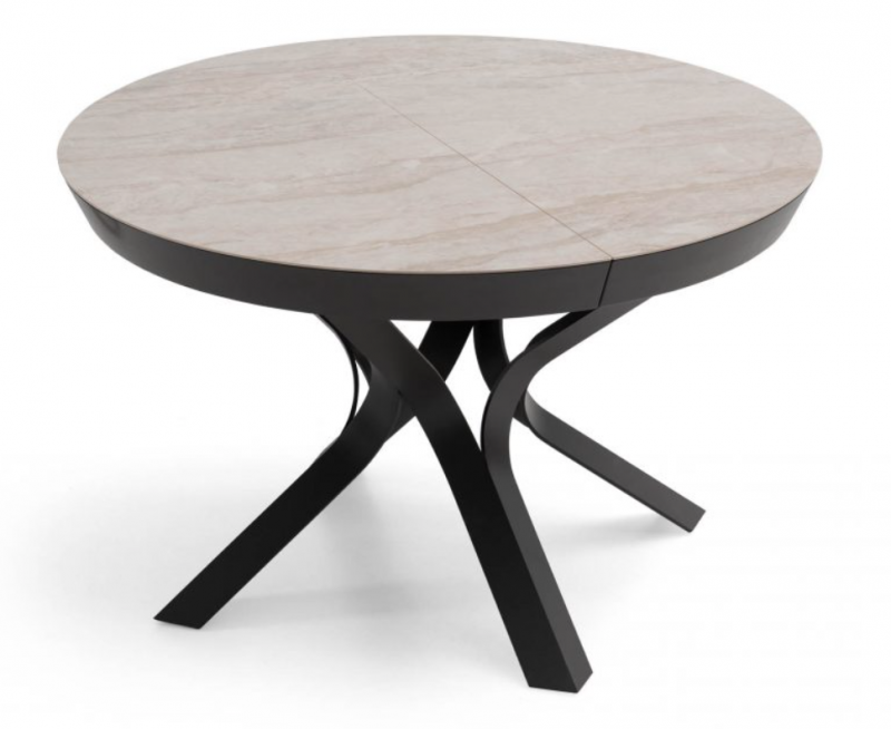 Tafel Dekton Kevin rond met verlengstuk
